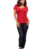 RS57444_18__91052.jpg Piped Sophia Top in Red