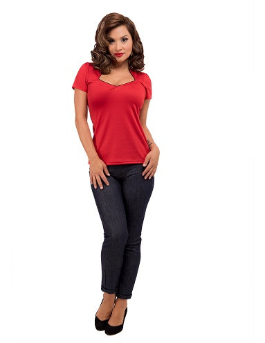 RS57444_18__91052.jpg Piped Sophia Top in Red