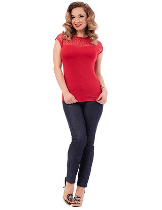 RS58778_RED_3__90929.jpg Hearts Only Top in Red